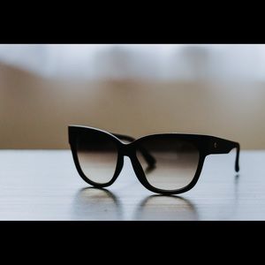 Matte Black Electric Danger Cat Sunglasses